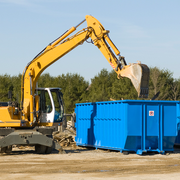 what size residential dumpster rentals are available in Itawamba County